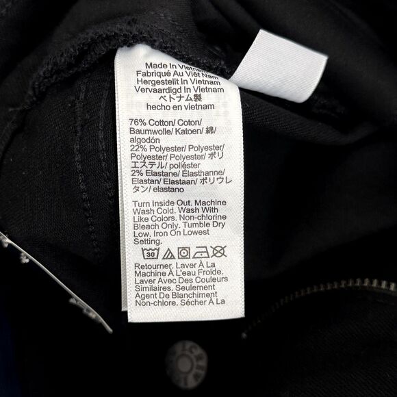 J. CREW Curvy Essentials Straight Jean 27 All Day Stretch Black NWT B33 - Picture 6 of 6